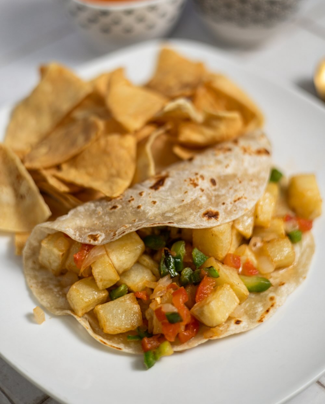 Papa a la Mexicana Taco